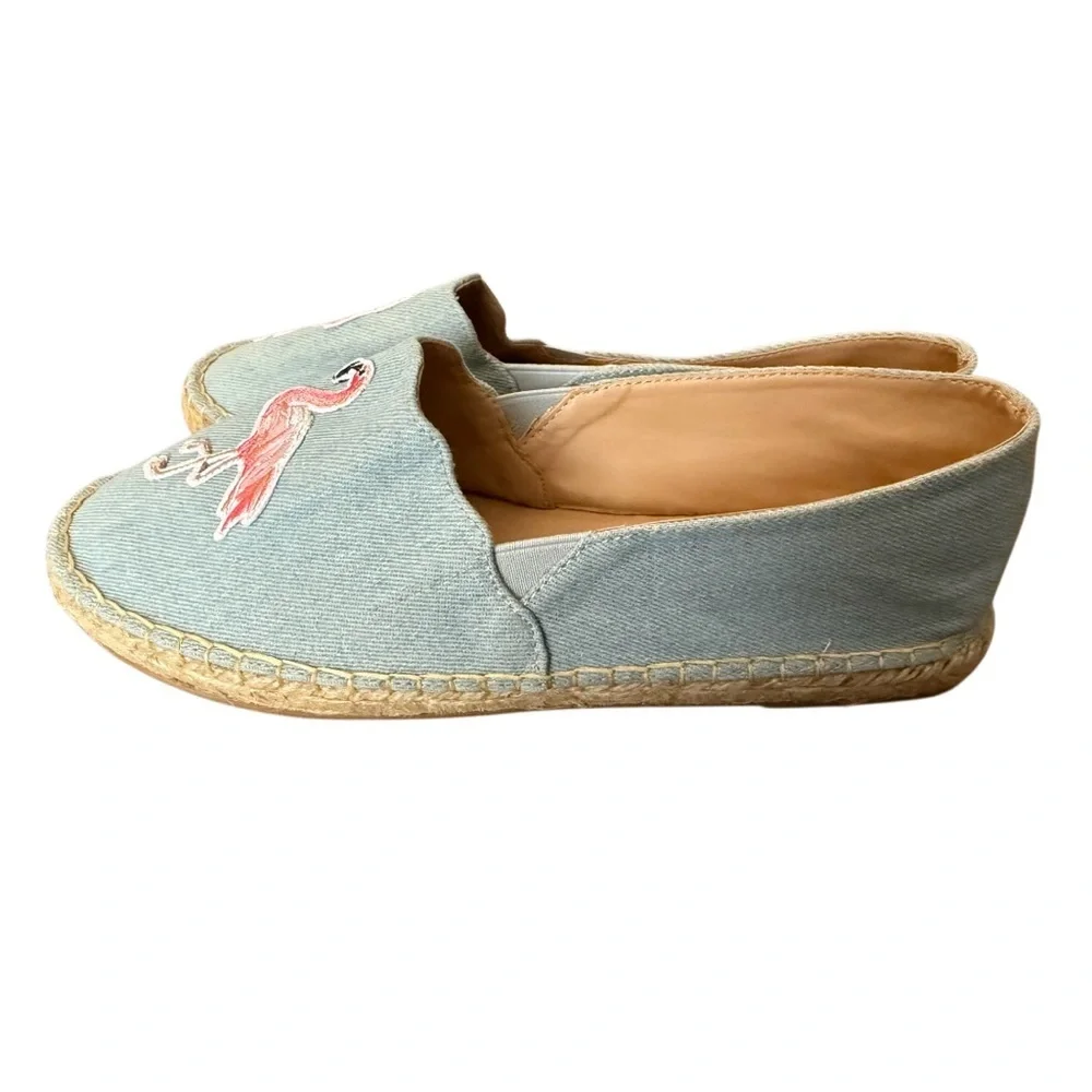 Charlie Paige Blue Flamingo Espadrilles-NWOT Size 7